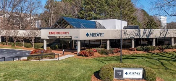 Aerial view of Medvet Atlanta